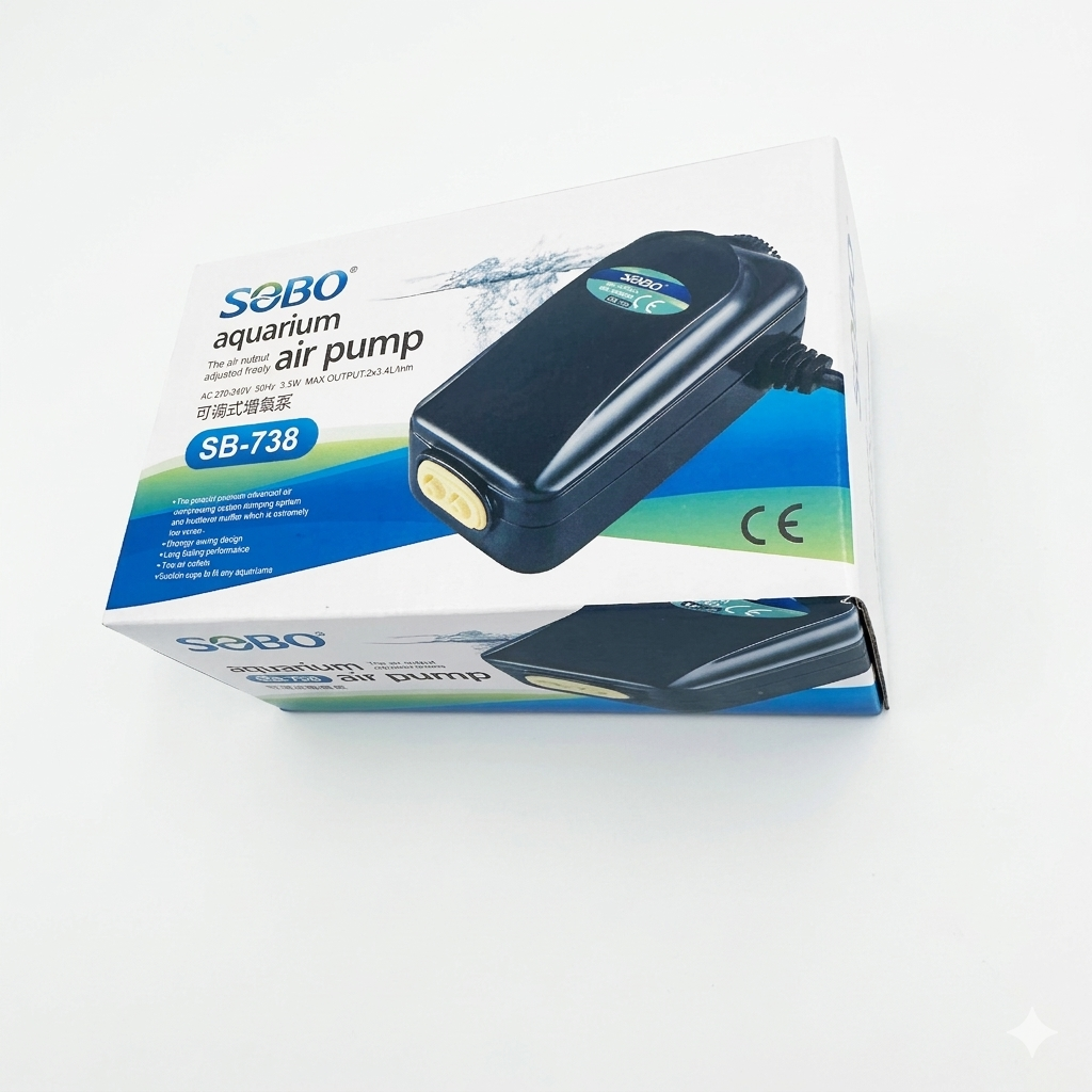 SOBO Aquarium Air Pump SB-738 - Image 2