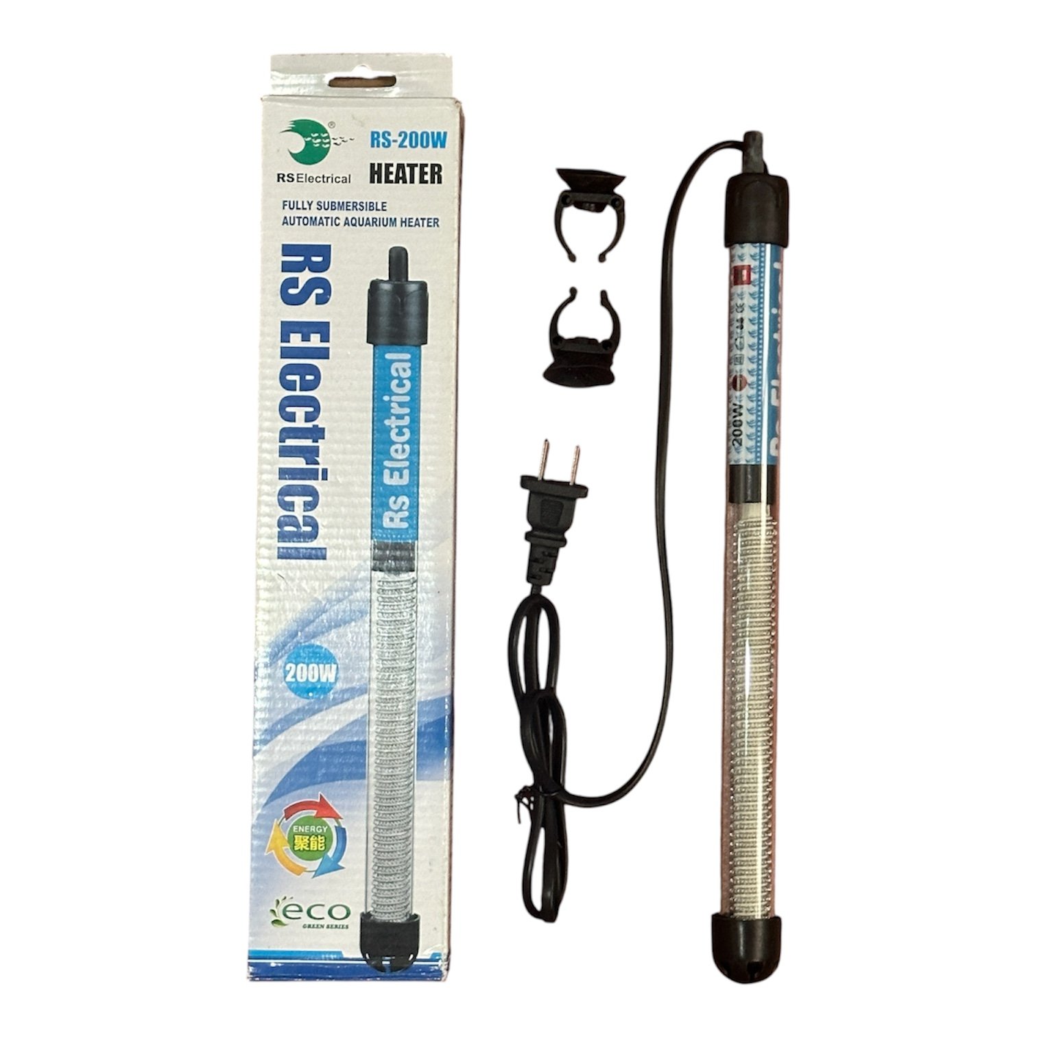 RS Electrical Fully Submersible Automatic Aquarium Heater | 200w