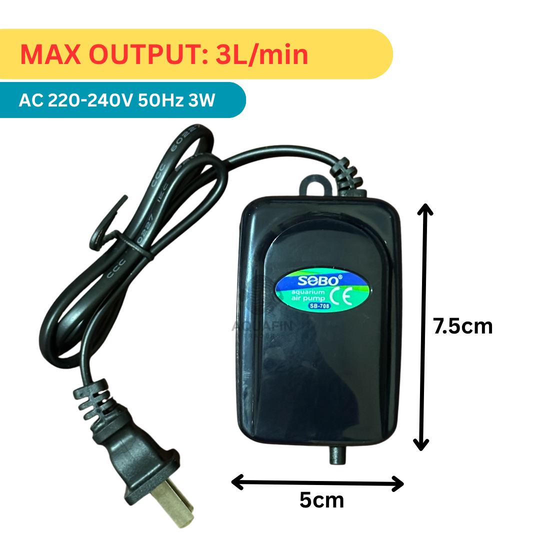 SOBO Aquarium Air Pump SB-708 - Image 2